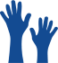 Hands in the air icon