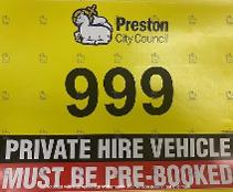 Private hire door signage