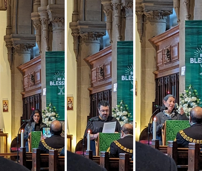 Speakers of the Holocaust memorial Service, in Preston 2024.