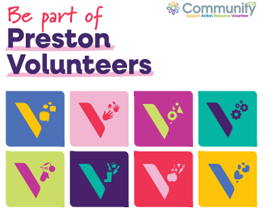 Preston Volunteers promotional information.