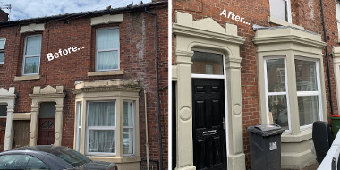 Brackenbury Road property - before and after