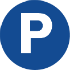 Parking P in circle