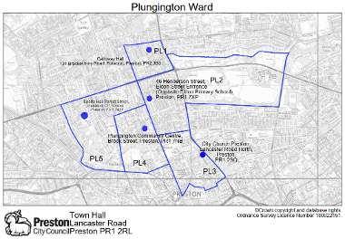 The map of Plungington Ward