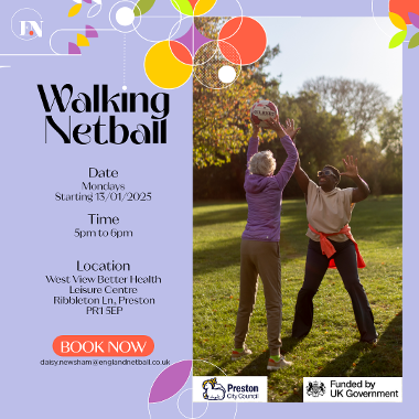 Walking Netball promotional leaflet