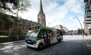 Integrated Transport System - Preston Bus next to church