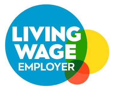 The logo of the Real Living Wage Employer.