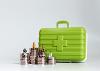 Model People sat on money with a green first aid kit in the background