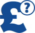 Pound symbol with question mark