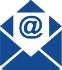 Envelope with @ symbol coming out of it