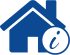 House with information symbol